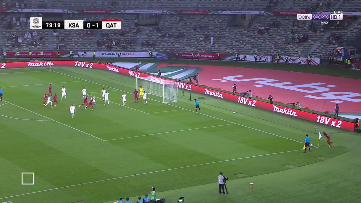 من الذاكرة ||| انتصار منتخب قطر أمام منتخب السعودية في كأس آسيا 2019م ثنائية المعز علي قادت العنابي الى صدارة المجموعة ⚽️🇶🇦 #خليجي_الديار_العربية27