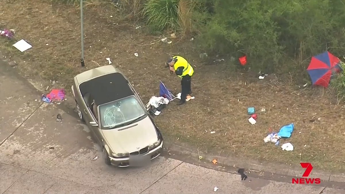 A five-year old girl and a 67-year-old man are fighting for life after a P-plate driver lost control of his car, and ploughed into a crowd of Newcastle Knights supporters. Witnesses say the 18-year-old was driving erratically before striking at least ten people, waiting to send off their team ahead of the NRL grand final.