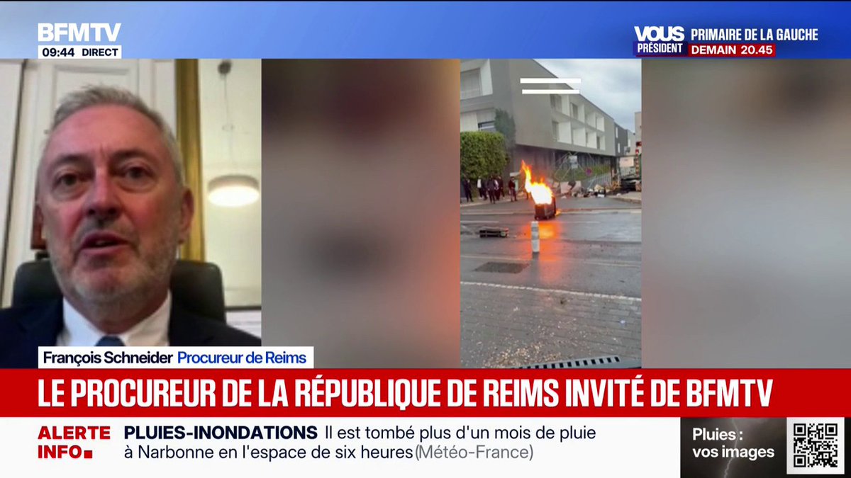 Blocages des lycées: le procureur de Reims constate qu'il y a "de moins en moins de mineurs et de plus en plus de majeurs" en garde à vue
