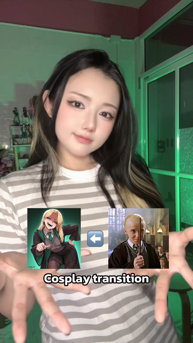🐍🪄 Just joining the trend, but make it cosplay.😍 #harrypotter #DracoMalfoy #Malfoy