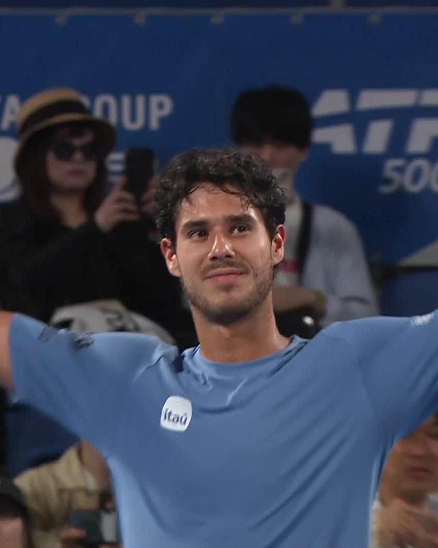 Vamos Vallejo! 🇵🇾 The qualifier advances to the final eight in Tokyo with a 7-6 6-1 victory over Berrettini #japanopentennis