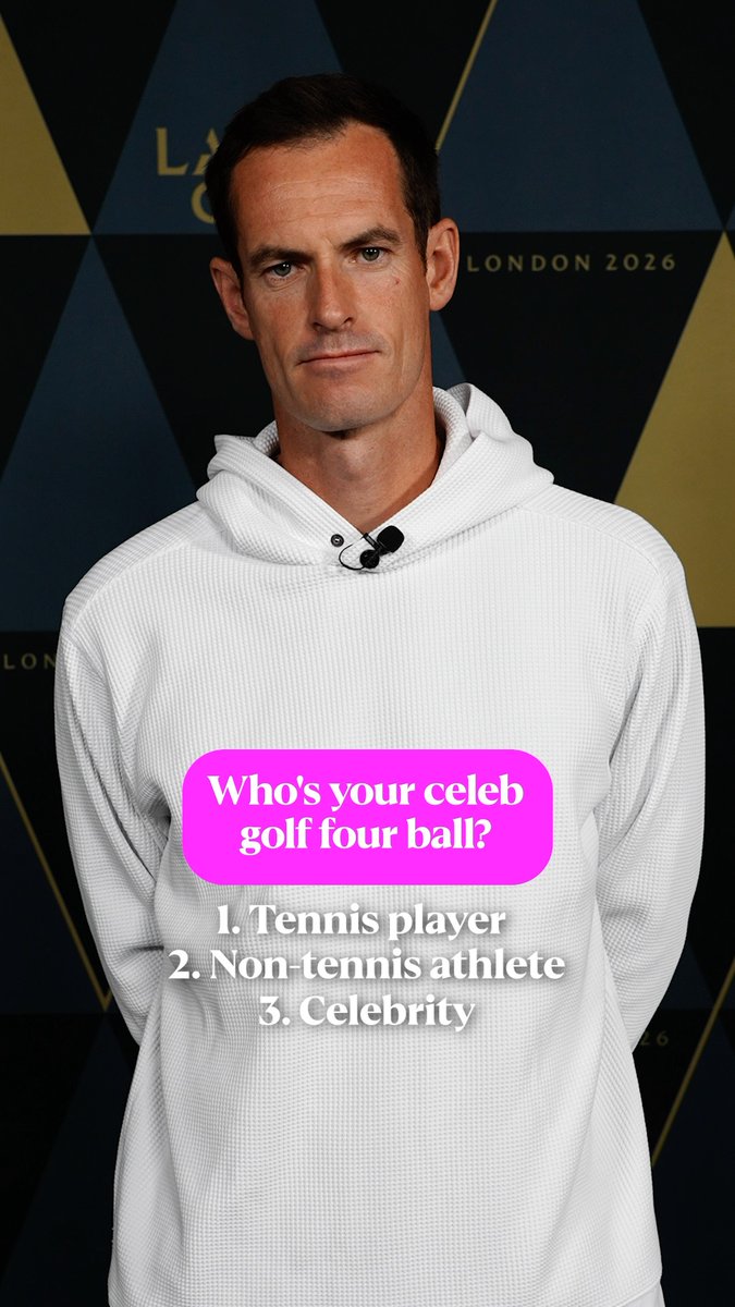 Andy Murray picks his celebrity golf four ball 🏌️‍♂️ What a combination! 🤩