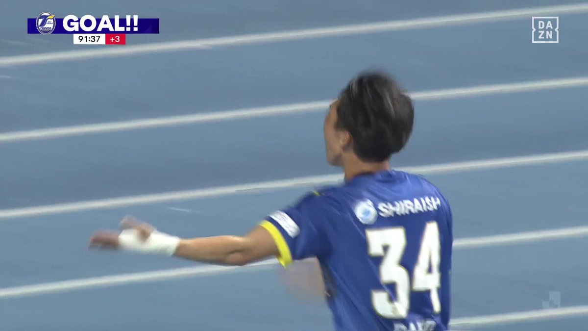 大分移籍後初ゴールはチームを救う逆転弾! こぼれたボールに反応した 古川大悟がゴール右隅へ豪快なシュートを放ち 後半ATに劇的逆転弾を決める! 🏆 明治安田J2リーグ第9節 🆚大分×山形 #Jリーグ #だったらDAZN