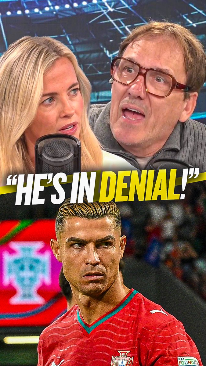 😳"He has to accept it and retire himself!" 😞"I feel sorry for him!" Shebahn Aherne &amp; Tony Cascarino disagree over whether Cristiano Ronaldo should retire himself!