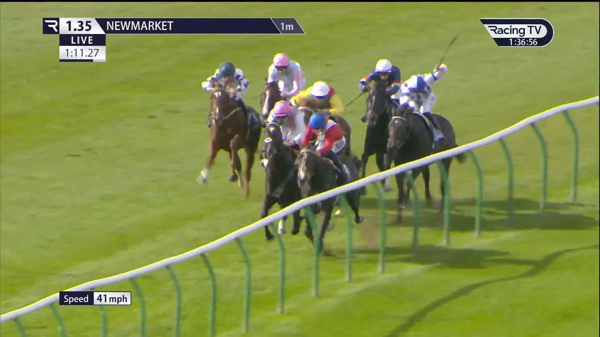 Blue Bolt wins the G1 BetMGM UK Sun Chariot Stakes!