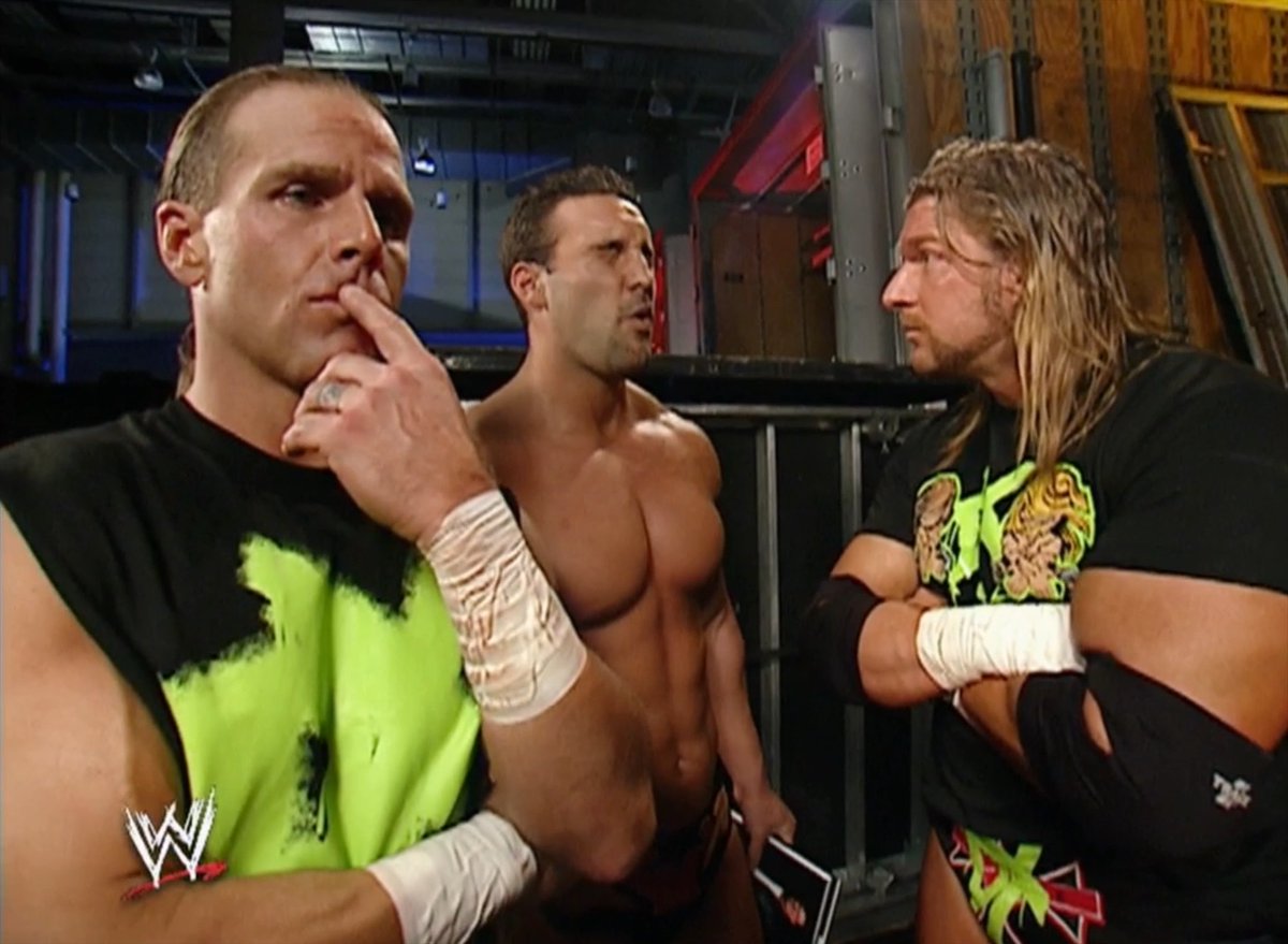 #OnThisDayInWWE 20 years ago (yesterday) on #WWERaw : DX make fun of Chris Masters' sudden loss of muscle