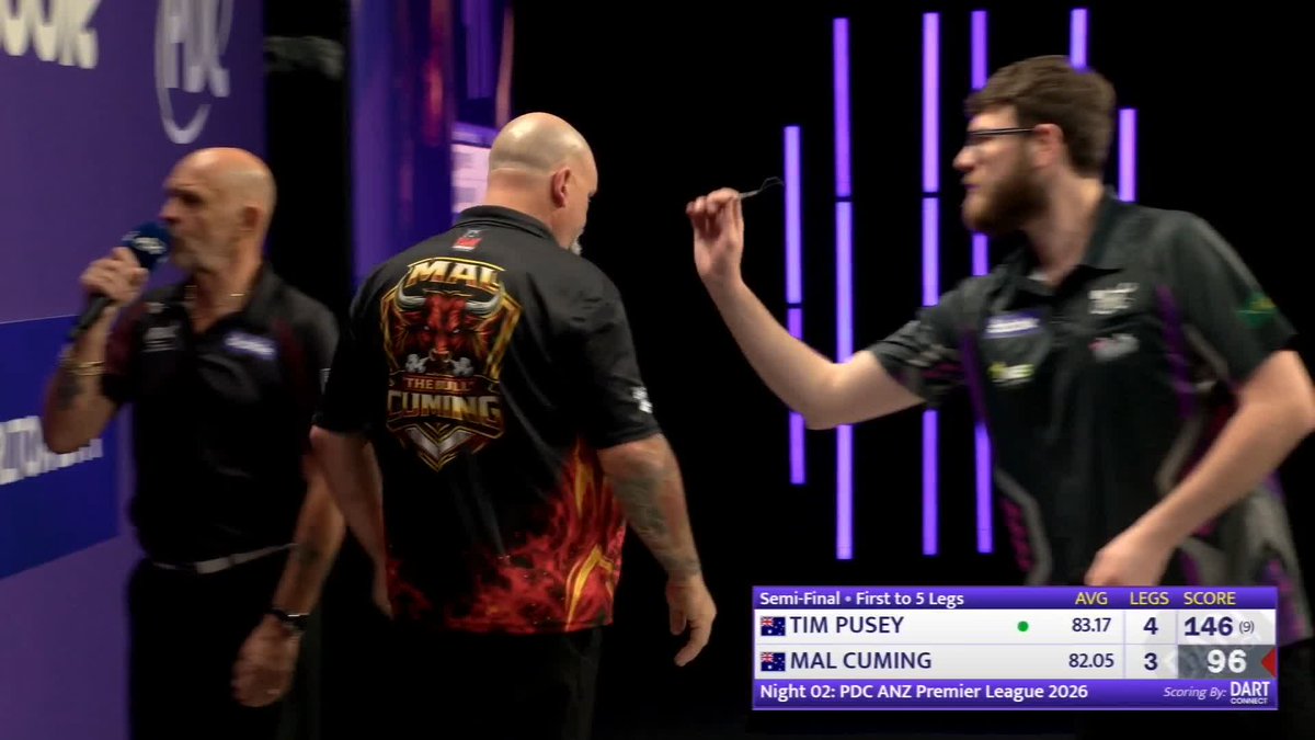 PUSEY TO FACE TATA IN FINAL! Tim Pusey gets revenge over Mal Cuming to reach the ANZ Premier League final in Adelaide, setting up a rematch with Jonny Tata of last year’s Wellington decider! 📺 #ANZPL | Night Two