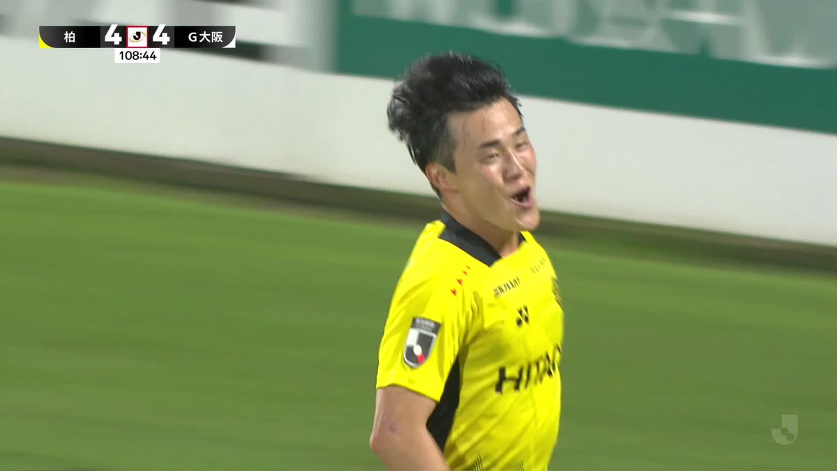 ヒーローは弓場堅真! この日2ゴールの大活躍で柏を勝利に導く⚽️⚽️ 🎦 ゴール動画 🏆 Jリーグ ヤマザキビスケット ルヴァンカップ 🆚 柏vsG大阪 🔢 5-4 ⌚️ 109分 ⚽️ 弓場 堅真(柏) #ルヴァンカップ