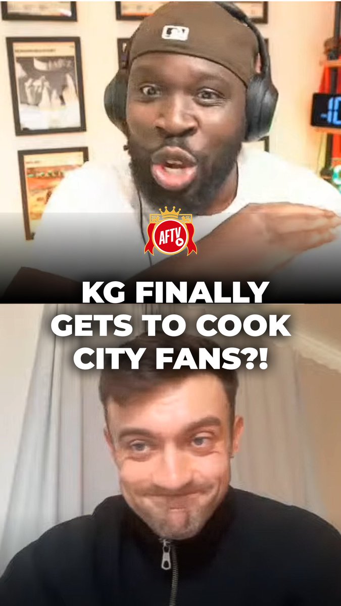 KG has been WAITING so long to cook Man City fans! 🔥 #AFTVLive