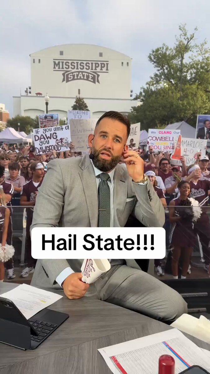 Mississippi State it’s time to get loud…Hail State!!! Wildest crowd I’ve ever seen