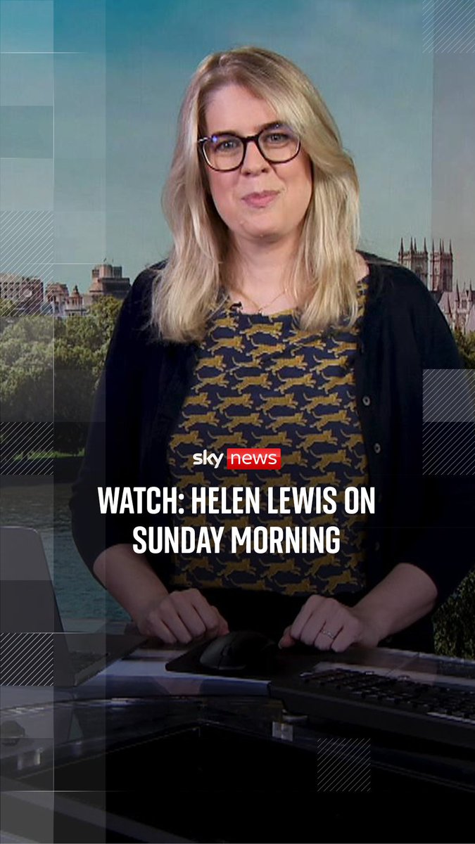 Join Helen Lewis tomorrow for Sunday Mornings With... from 8.30am on Sky News 📺 Sky 501, Virgin 602, Freeview 233 and YouTube