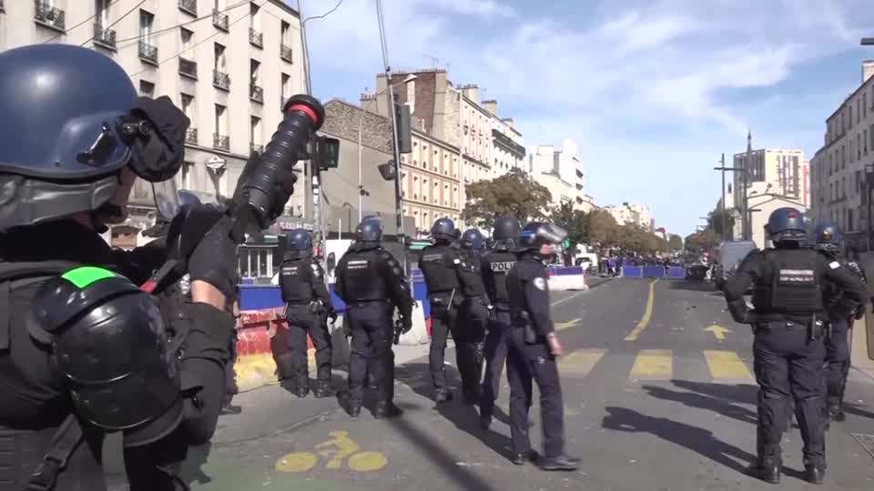 Police fired tear gas at students protesting classroom conditions and funding as unrest spread across France, with some teachers calling students' demands legitimate