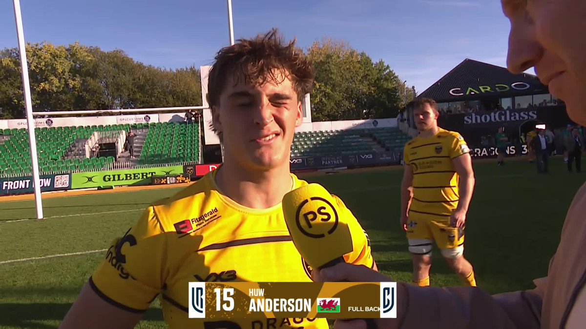 🐉 Dragons RFC 🐉's Huw Anderson joins Tom Shanklin for a post-match chat "It was a big focus for us to win a lot of our home games and we can't ask for a better start than that" 🗣️