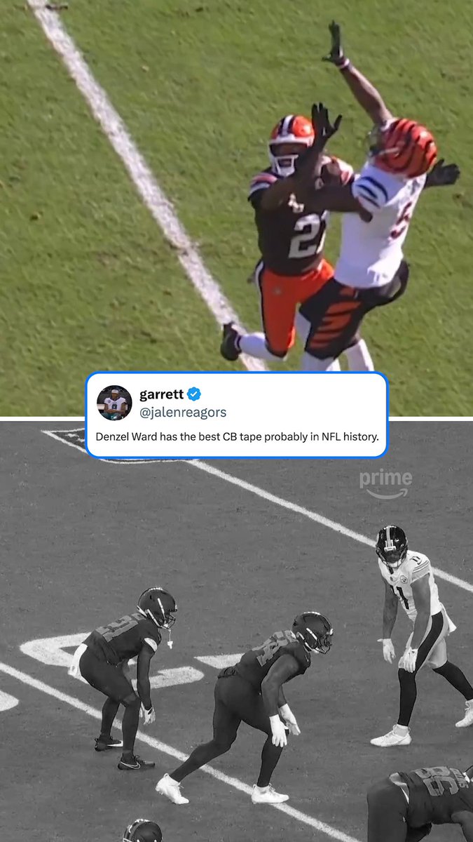 New Denzel Ward teach tape just dropped 🗣️ (via NFL, h/t garrett)