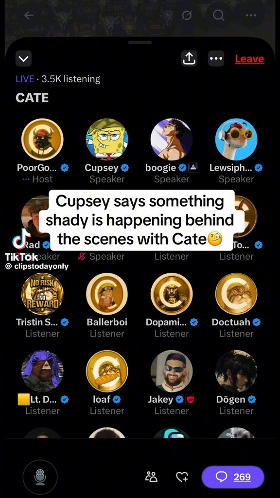 CUPSEY EXPOSED $CATE. Cupsey just spoke out about what he says is happening behind the scenes with $CATE. Shady wallets allegedly market making the coin. And when PoorGoat🐂🐈 is confronted about it in this video? No denial. No explanation. Just laughs. You’re onboarding hundreds of thousands of people into $CATE while serious questions are being raised about who’s operating behind the scenes. And your response is to laugh? GG, send it to zero.