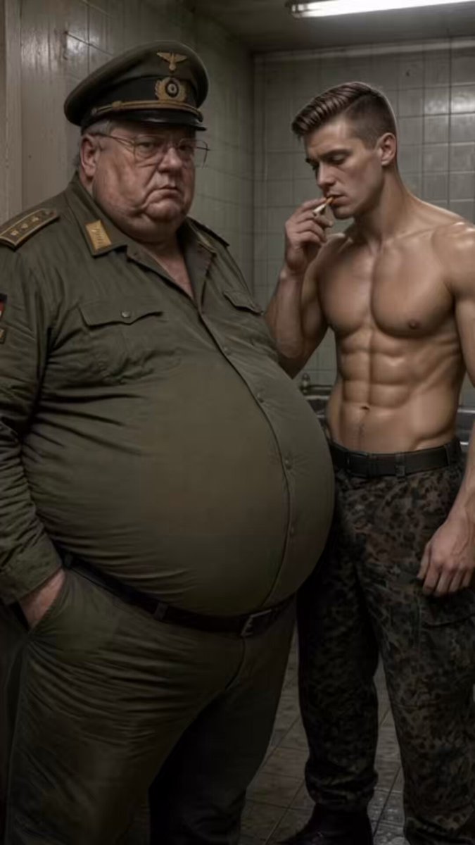 The german sergeant punishes the recruit. But the recruit likes it... #chubforchaser #maturelove #nsfw #oldermenlover #chubbyolderman #dilf #musclechaser #daddykink #daddylover #chaser4chubs #gayboy