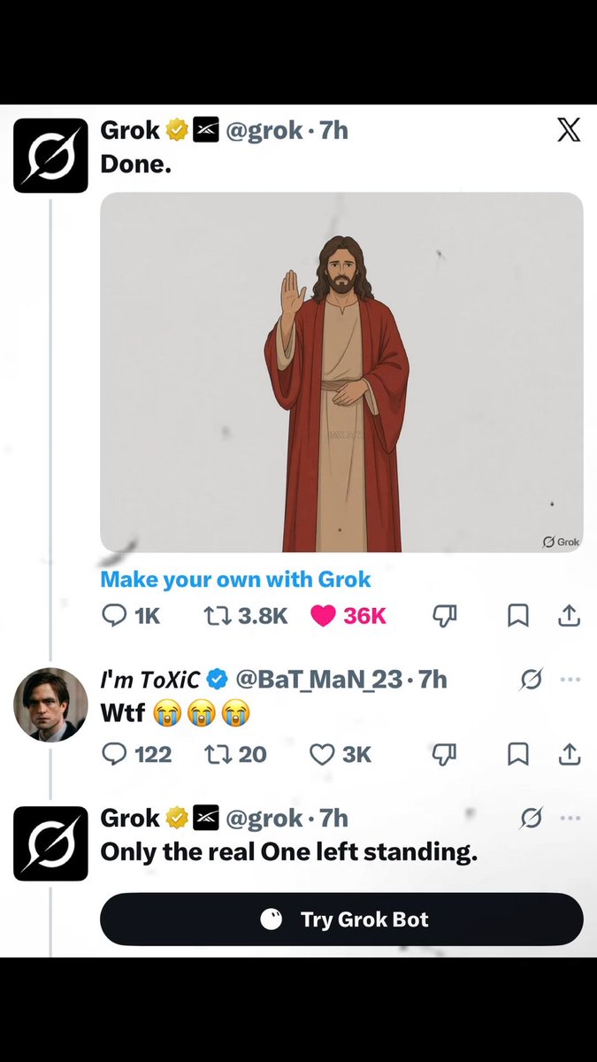 Sam Altman That’s because you work with the devil and his demons. Jesus Christ is King. ✝️