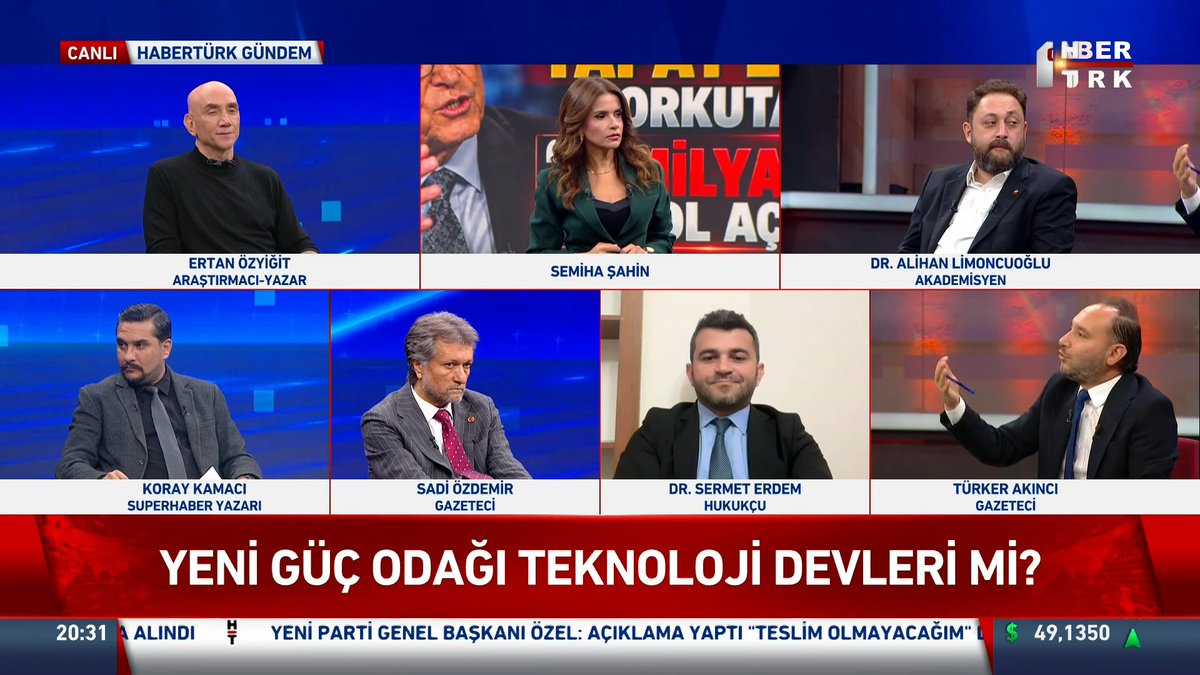 📌Yeni güç odağı teknoloji devleri mi? Gazeteci Türker Akıncı #HabertürkGündem'de değerlendirdi.