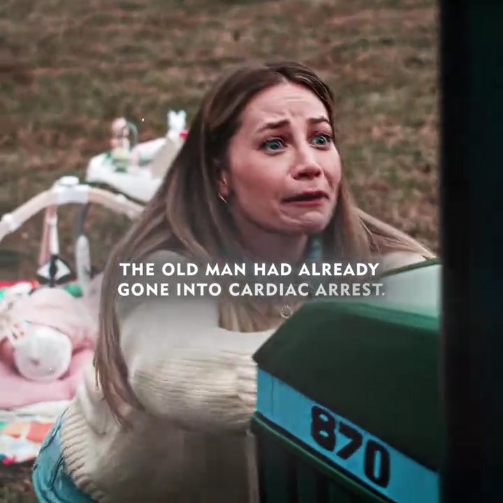 A lawnmower driver suffers a sudden cardiac arrest, sending the heavy machine rolling directly toward a helpless baby.