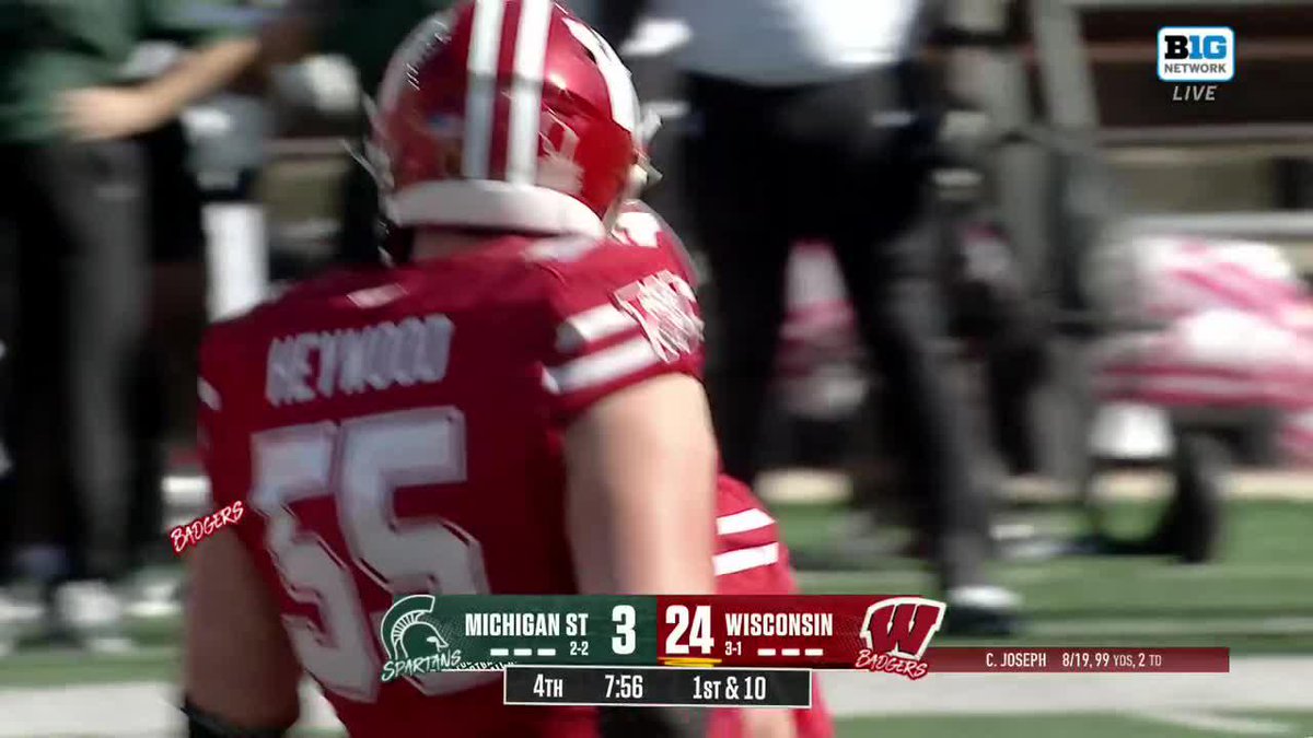 GIVE HIM SIX. 📺: Big Ten Network