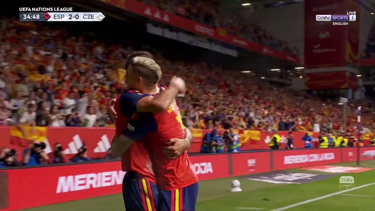 🇪🇸 اسبانيا 2-0 التشيك 🇨🇿 رودري يسجل هدف الاسبان الثاني!!!!🤯♥️