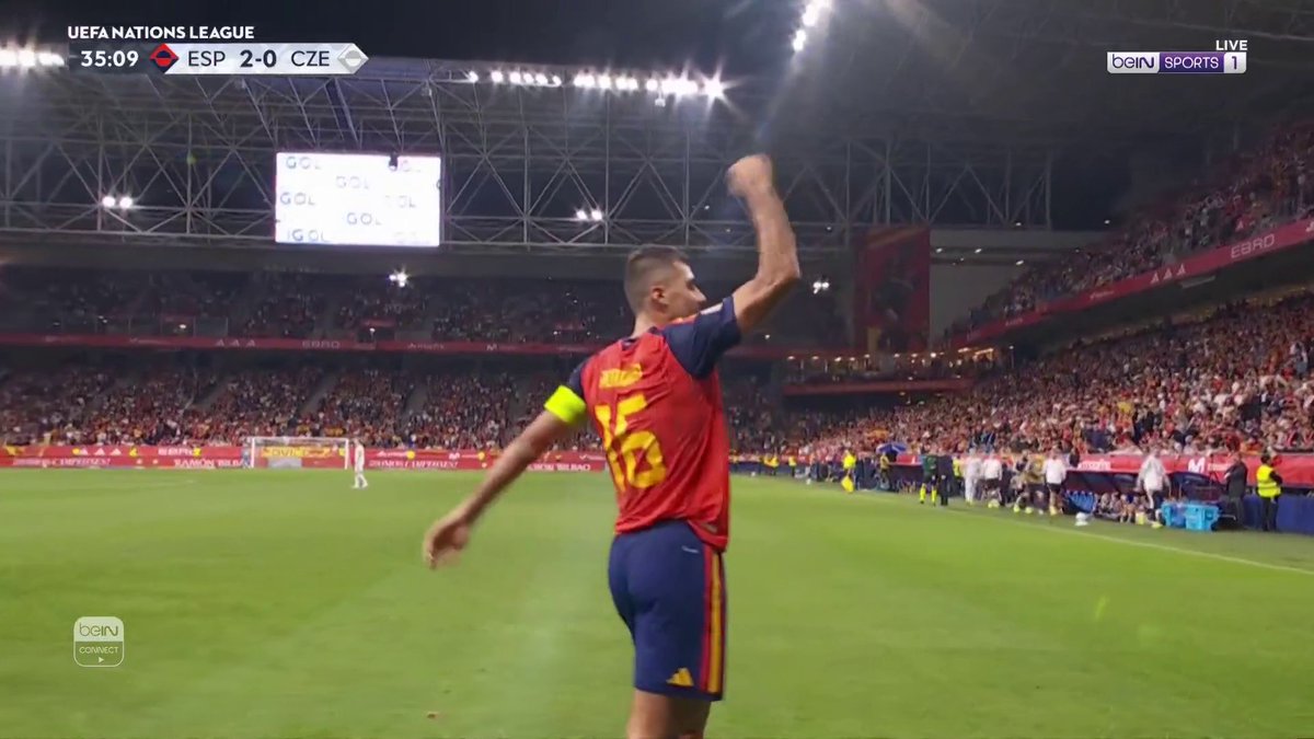 ⚽️🔥 رودري يضيف الهدف الثاني لإسبانيا! قائد لاروخا يستغل كرة داخل منطقة الجزاء ويضعها في الشباك ليعزز تقدم المنتخب الإسباني 🇪🇸 #دوري_الأمم_الأوروبية