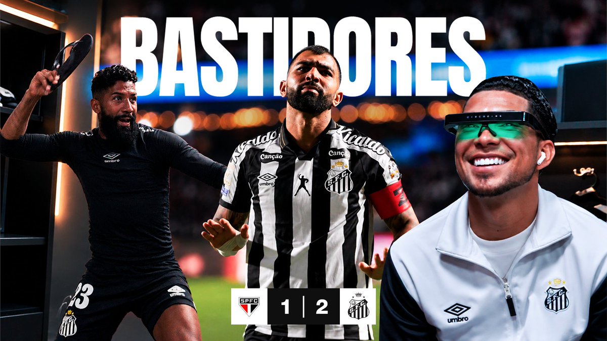 BASTIDORES DO SANSÃO NO AR! 🎥 Teve virada do Peixão? Teve. Teve gol do Gabigol? Evidente que sim. Calm down no MorumBIS? Duas vezes. Rodinei dançando no vestiário? Também. Teve TUDO ISSO e MAIS UM POUCO, e você assiste a cada detalhe nos #BastidoresSantosTV!