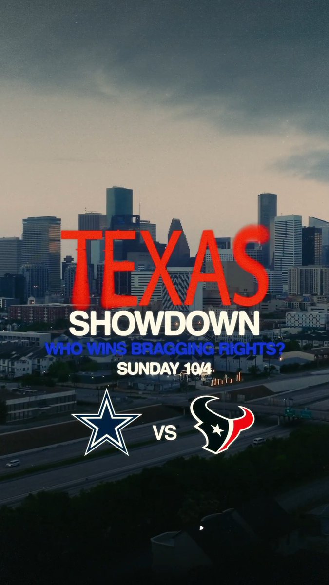 Who you taking in the battle for Texas? 👀 Cowboys at Texans – Sunday 1:00pm ET on FOX/FOX One Stream on NFL+