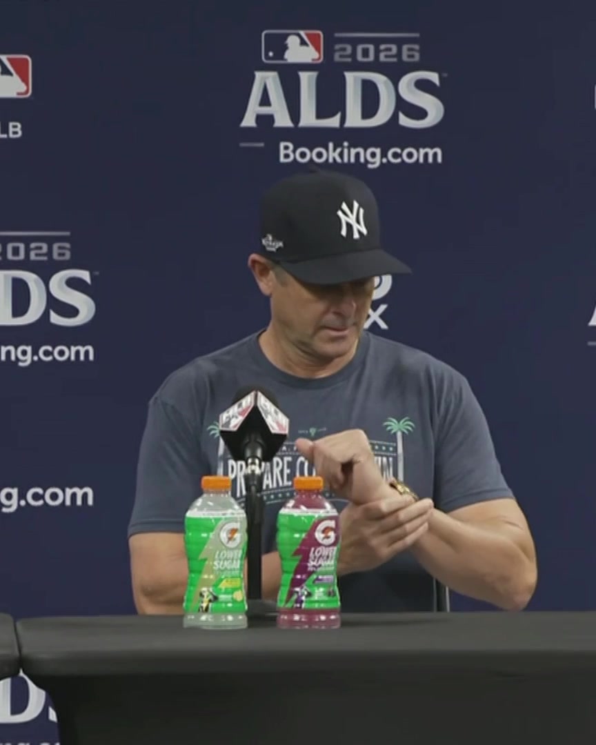 Aaron Boone explains the decision to leave Aaron Judge off the ALDS roster