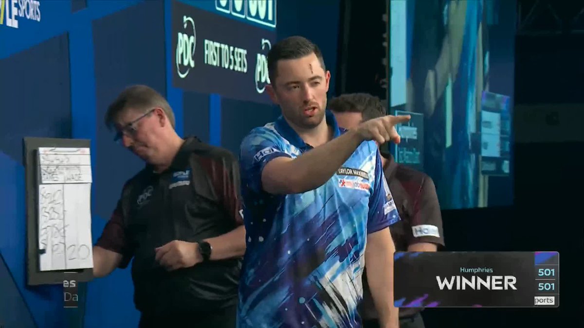 HISTORY FOR HUMPHRIES! Luke Humphries becomes the first player in World Grand Prix history to reach FOUR consecutive finals! The 2023 champion defeats James Wade 5-3 in a compelling last four clash! 📺 #WGPDarts | SF