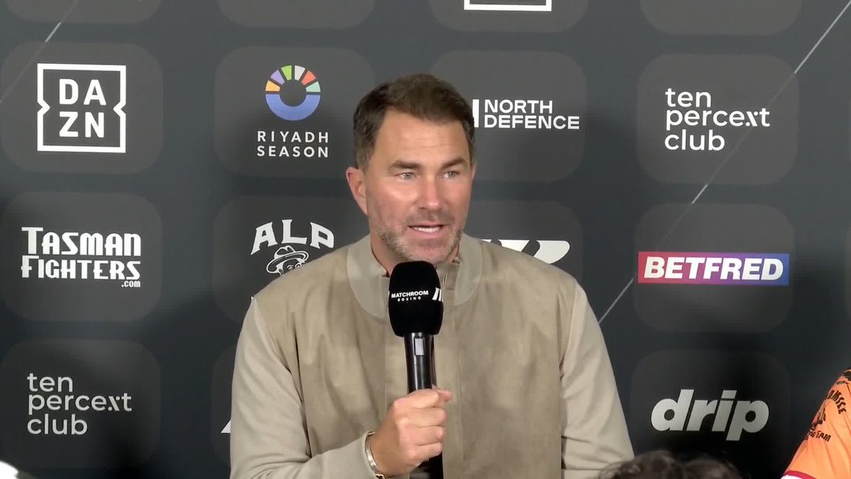 Post-fight press conference thoughts from Eddie Hearn starting with Hamza Uddin and Odel Kamara before hearing from Ben Whittaker Watch: