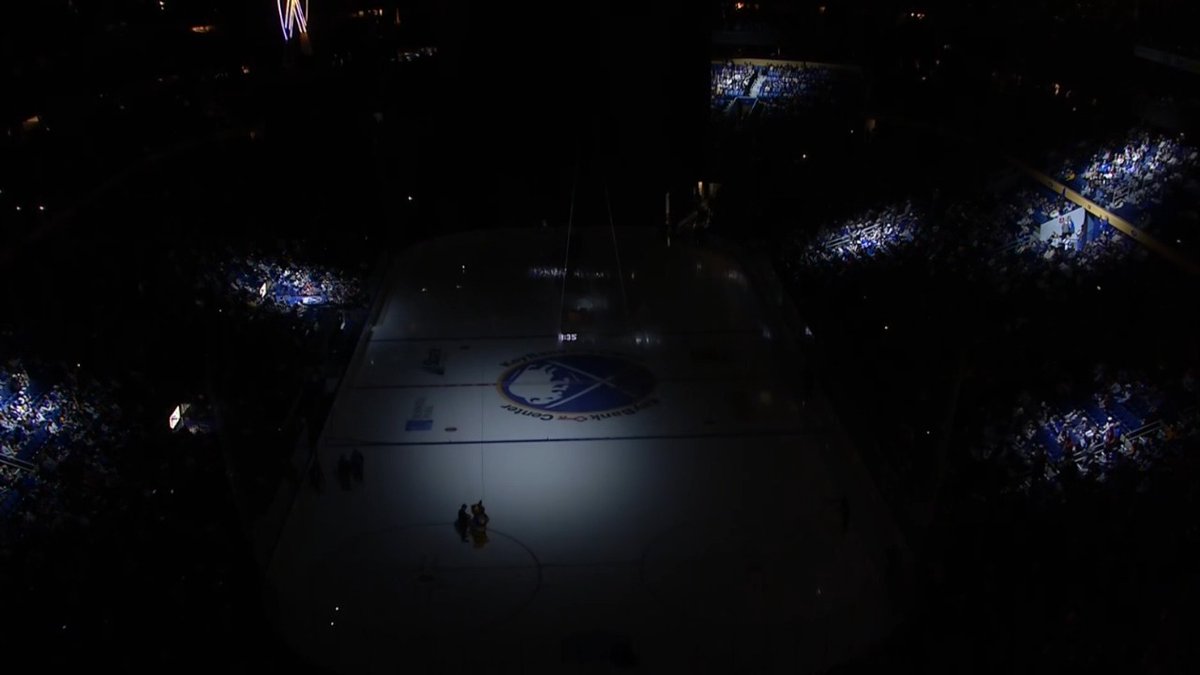 WHAT A PREGAME INTRO HERE COME YOUR BUFFALO SABRES