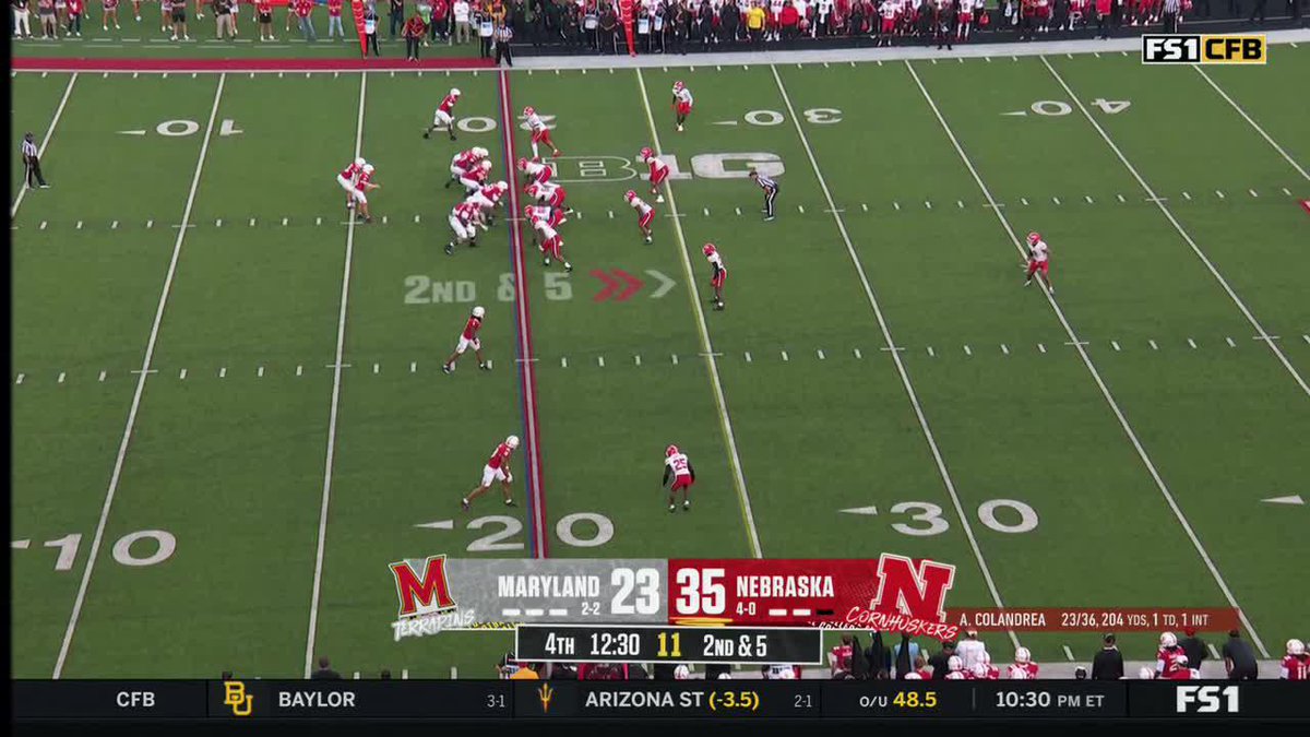 Anthony Colandrea moves the chains 51 yards on the ground 💥 Nebraska Football Watch on FS1
