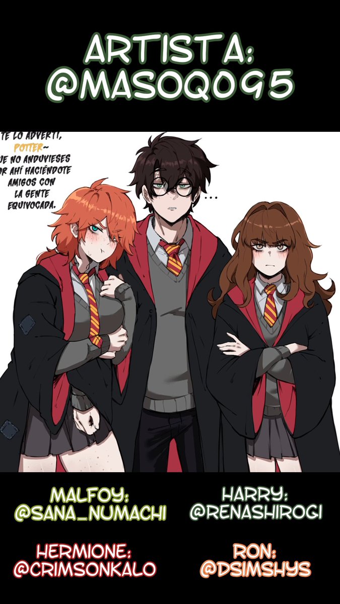 El Harem Potter - Fandub Artista: masoq Draco: Sana Numachi ๐ธโ Harry: โจ Ren Ashirogi | ๐๐๐ฆ๐จ๐ง ๐๐ข๐ง๐ ๐ฆ๐ท โจ Hermione: Kalo Kalito ๐คก๐ Ron: Dsimshys #slytherin #dracomalfoy #harrypotter #dracoxharry #fandub