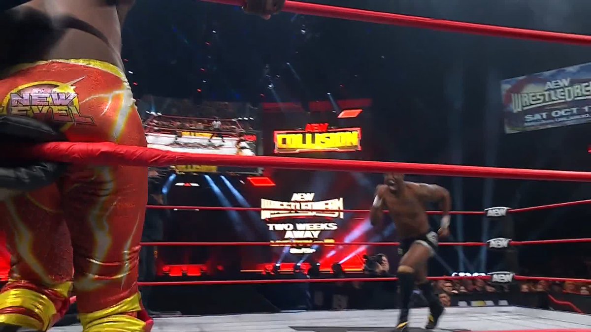 Kofi did a Moonsault and Creed lost his mind 😭 #AEWCollision