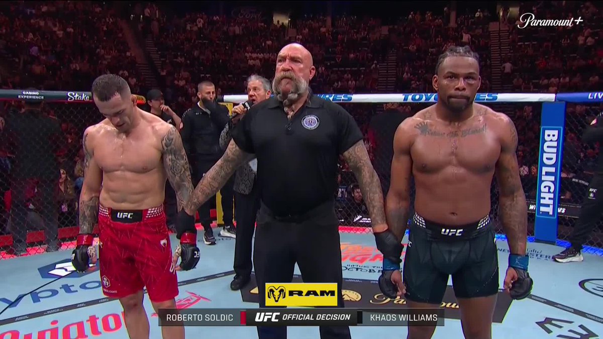 Roberto Soldic has arrived! Gets his hand raised in his UFC debut 👏 📺 #UFC332 on CBS &amp; Paramount+