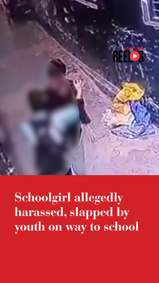 A schoolgirl in Muzaffarnagar was allegedly harassed by a youth while she was heading to school. When she objected, the youth allegedly pushed and slapped her, with the incident captured on CCTV. #Muzaffarnagar #UttarPradesh #CCTVFootage #WomenSafety #IndiaTodayReels