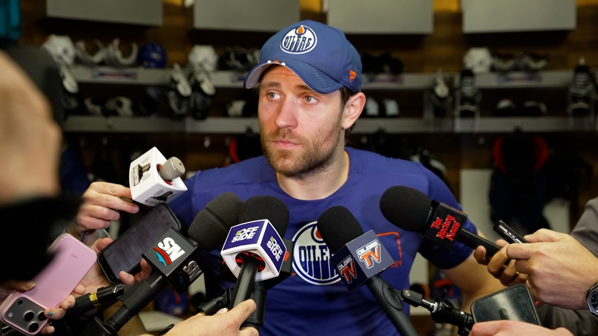 “You just kind of have to stick with it and eventually you’ll find a bounce or a look.” Leon Draisaitl weighs in on the #Oilers 3-1 victory over the Kraken. Enterprise | #LetsGoOilers
