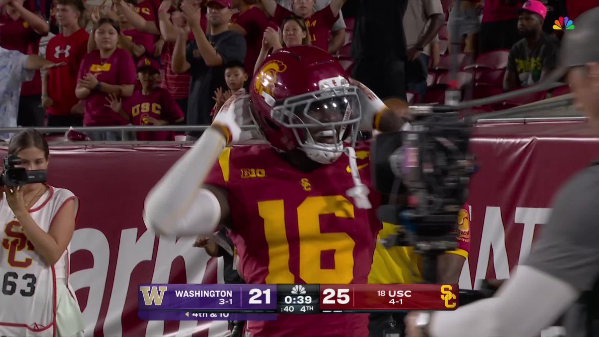 WASHINGTON CAN'T CONVERT ON 4TH DOWN! USC WINS! 👀 📺 Big Ten Saturday Night: Washington at USC on NBC &amp; Peacock
