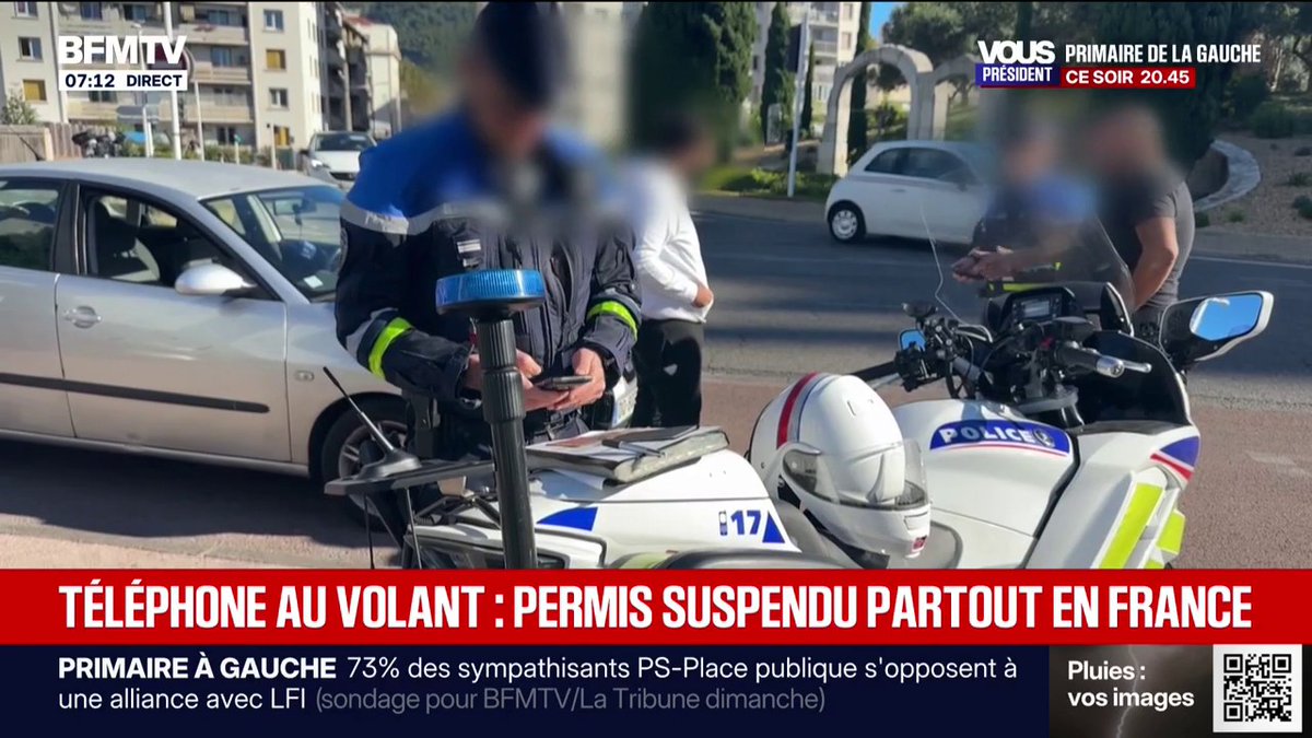 La suspension du permis de conduire en cas d'usage du téléphone au volant étendue à toute la France