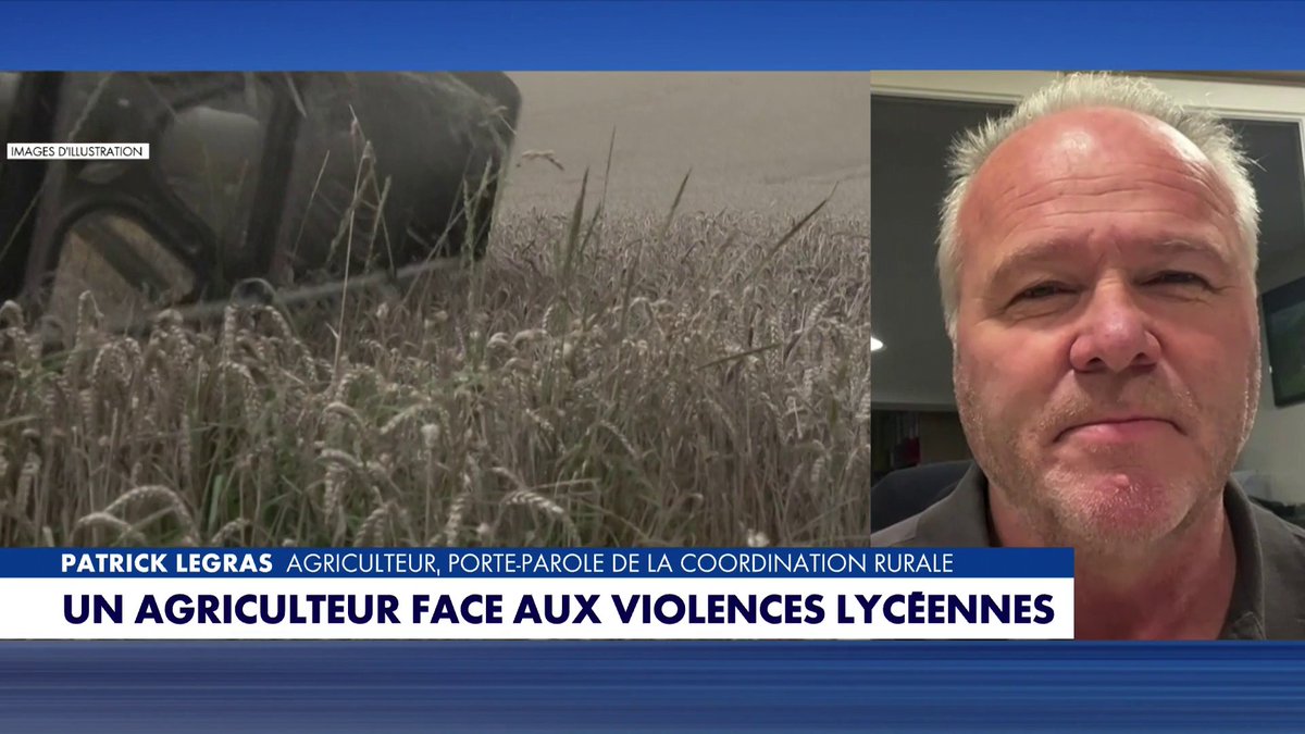 Patrick Legras, porte-parole de la Coordination rurale, sur le blocus des lycées : «Depuis les années Mitterrand, on aide les gens qui ne font rien à vivre décemment sans les pousser à travailler», dans #LaMatinaleWE Toute l'info est à retrouver sur