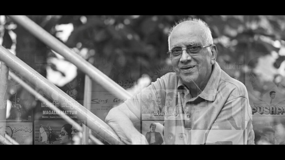 His name will forever remain a landmark in the history of Indian cinema. Forever in our hearts, #SingeethamSrinivasaRao Garu. 🙏🏻❤️