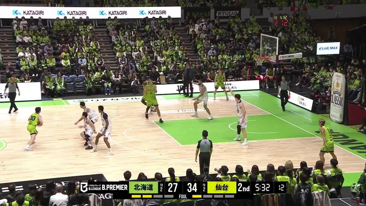 2Q キャプテンGCがすごすぎる！！！ 空飛ぶプットバックダンク炸裂🦅💥💥 10/4(日) vs. 仙台89ERS #レバンガ北海道 #ゲイリー・クラーク