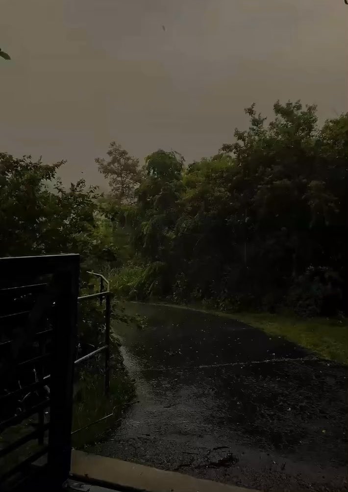 walking in the rain alone ☔️🤍
