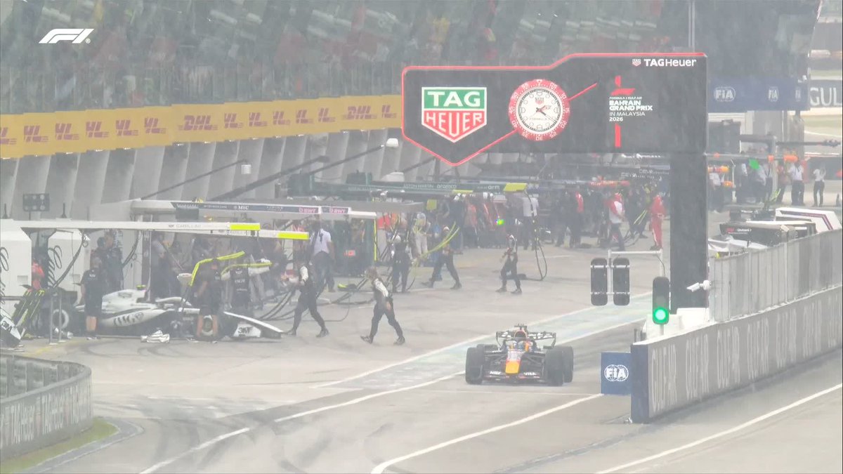 Here's a taste of the current conditions in Sepang 😵 #F1 #BahrainGP