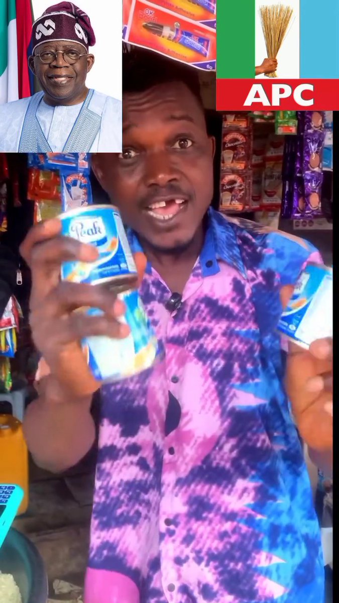 Anybody saying that Tinubu is working should come and explain this. When do you use peak milk to drink tea last