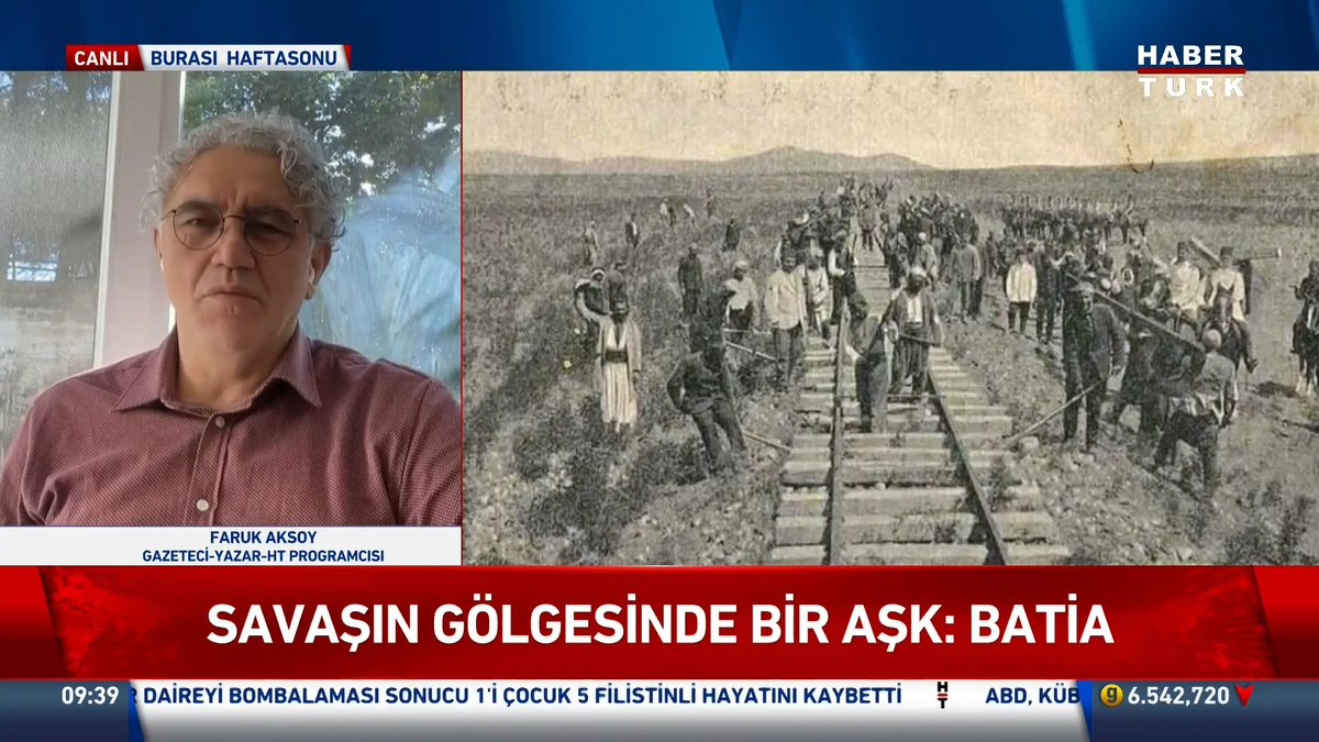 📌Savaşın gölgesinde bir aşk: Batia Gazeteci-Yazar Faruk Aksoy yeni romanını #BurasıHaftasonu'nda anlattı.