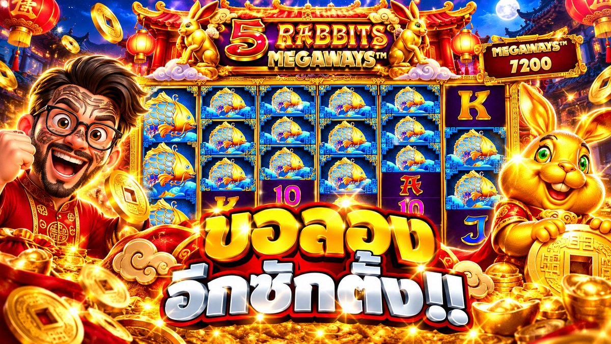 ขอลองอีกซักรอบ ไปดูกัน !! 5 Rabbits Megaways - pragmatic play ⌛️ เช็คช่องจริงทั้งหมดเฮียริช : #เฮียริชสวิตเซอร์แลนด์
