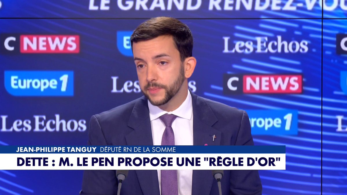 Jean-Philippe Tanguy, député RN de la Somme, sur la dette : «La France est un pays de lions dirigés par des ânes», dans #LeGrandRDV Toute l'info est à retrouver sur