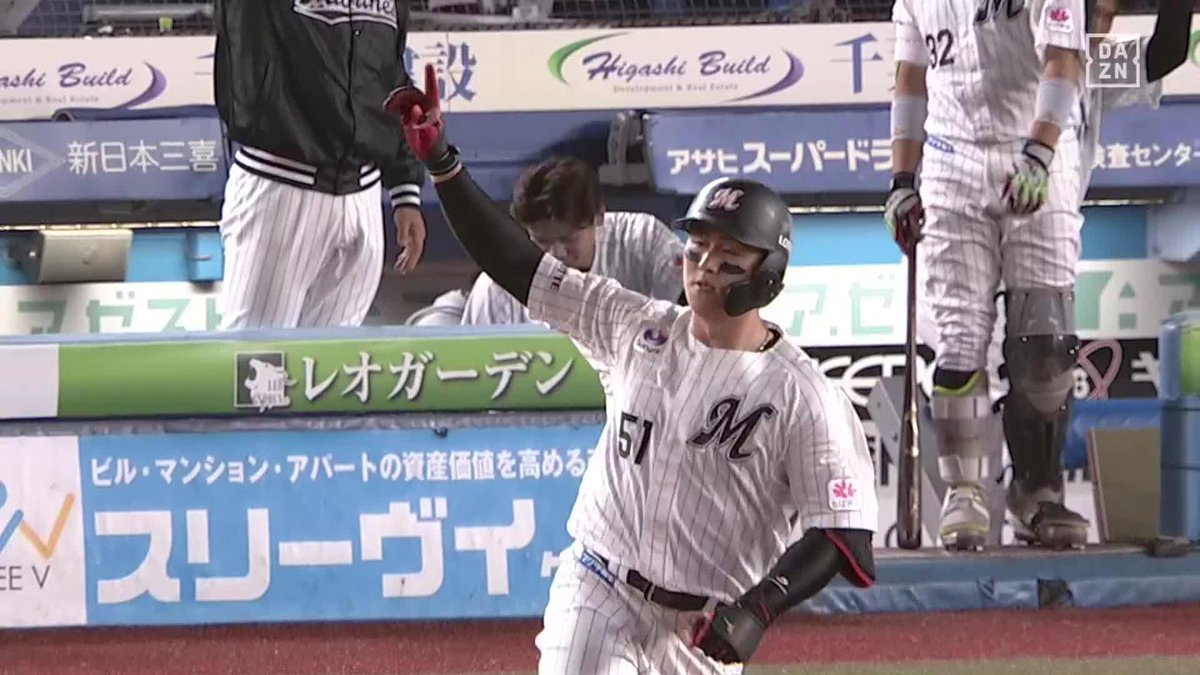 歴史を動かした 千葉へ移転後単独トップへ 山口航輝 第36号ホームラン ⚾️ロッテ×楽天 #chibalotte #だったらDAZN